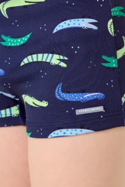 Bañador bóxer niño estampado cocodrilos