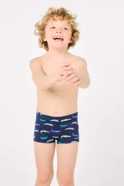 Bañador bóxer niño estampado cocodrilos