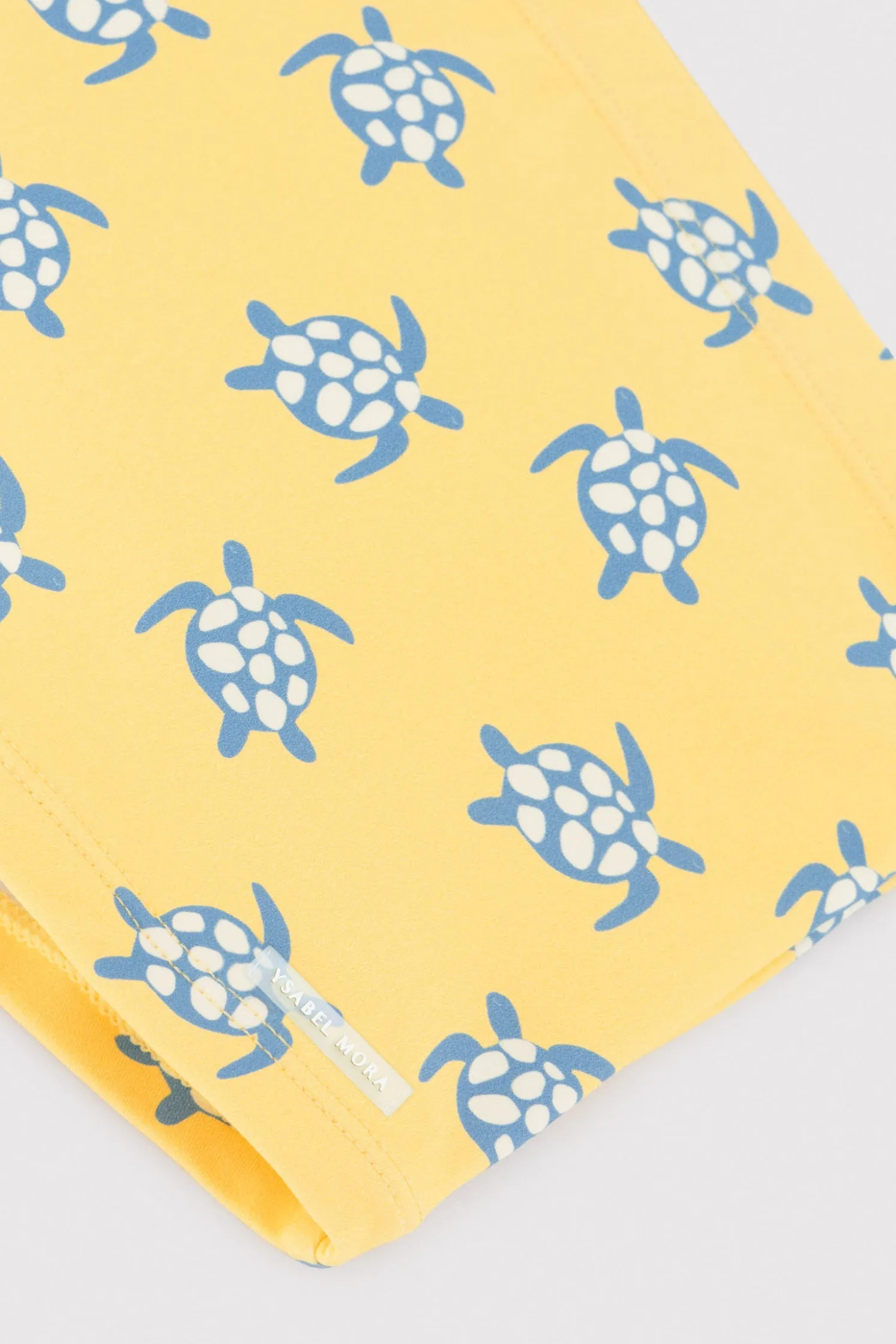 Bañador bóxer niño estampado tortugas amarillo