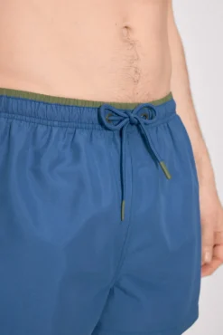 Bañador corto básico azul