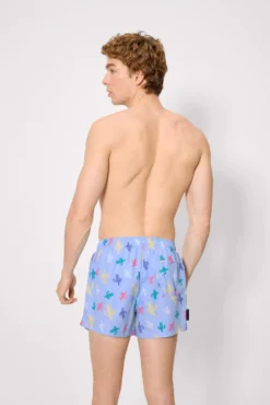 Bañador corto estampado tortugas multicolor