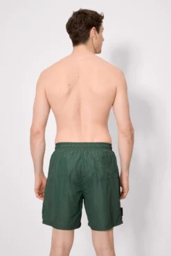 Bañador largo estampado étnico verde