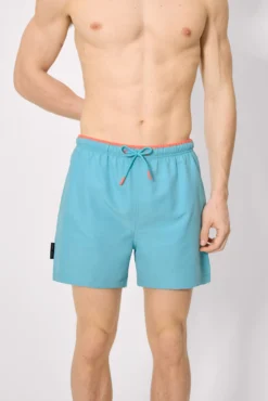 Bañador medio básico azul