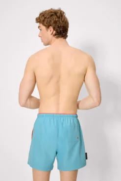 Bañador medio básico azul