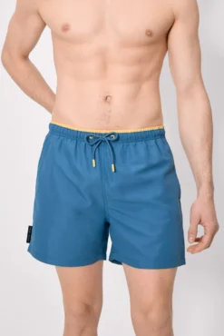 Bañador medio básico azul