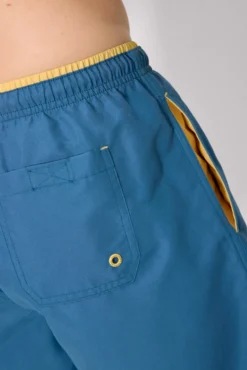 Bañador medio básico azul
