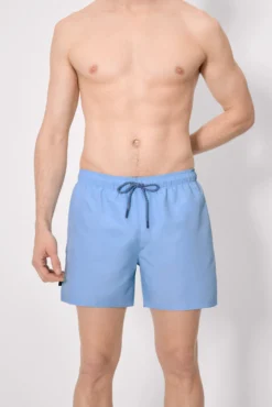Bañador medio básico azul
