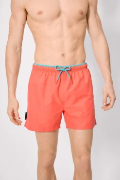 Bañador medio básico coral