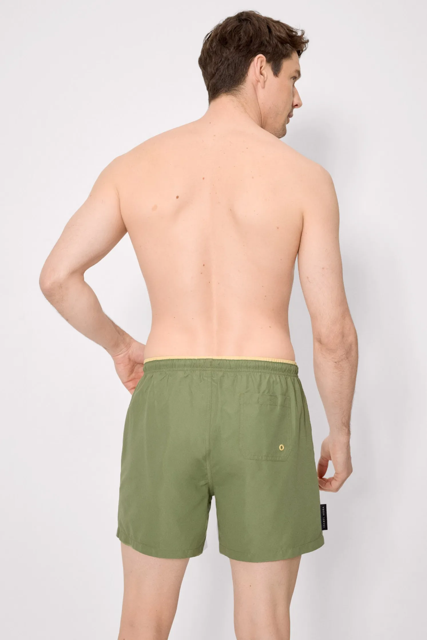 Bañador medio básico verde