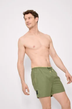 Bañador medio básico verde