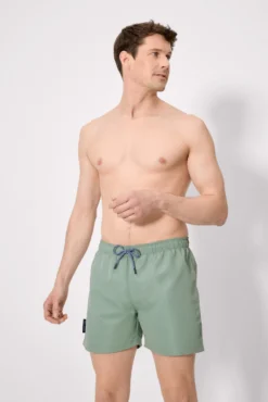 Bañador medio básico verde