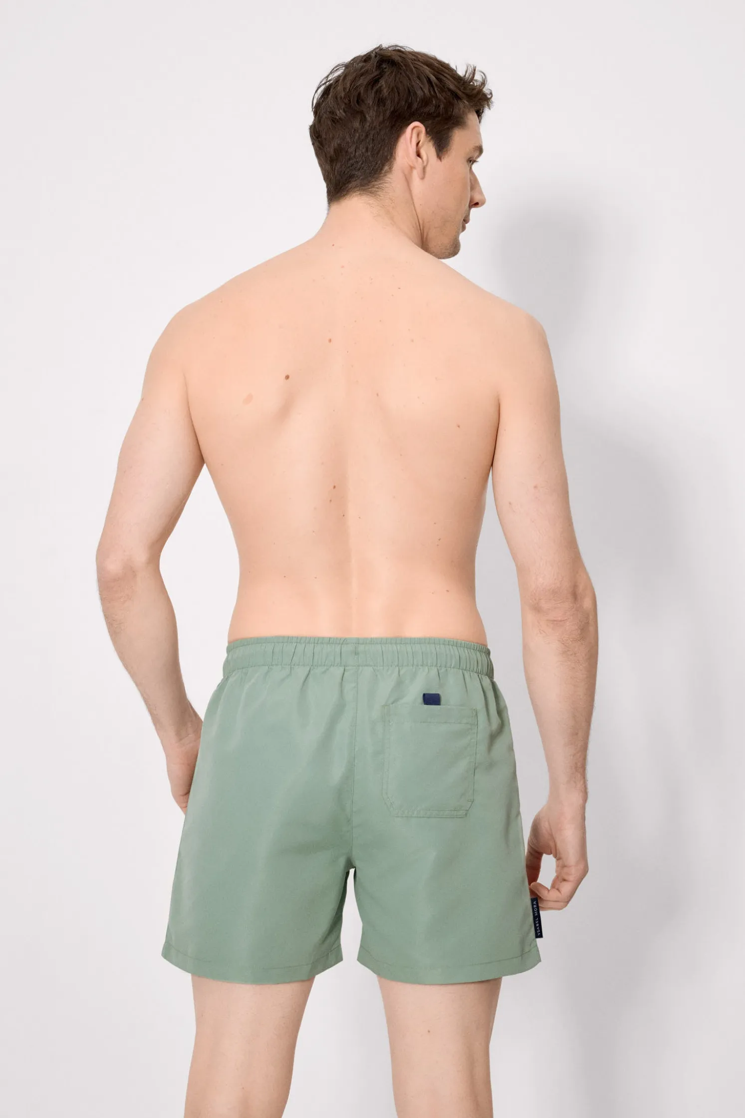 Bañador medio básico verde