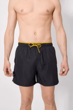 Bañador medio detalle cintura negro