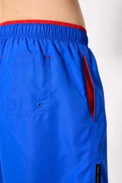 Bañador medio detalle cintura azul