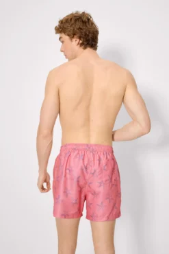 Bañador medio estampado estrellas mar rosa
