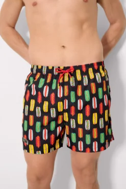 Bañador medio estampado hot dog multicolor Sockarrats