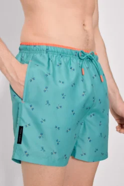 Bañador medio estampado libélulas