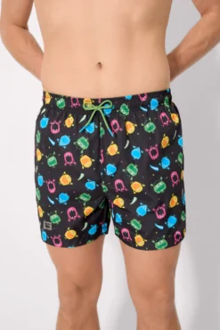 Bañador medio estampado montruos Sockarrats