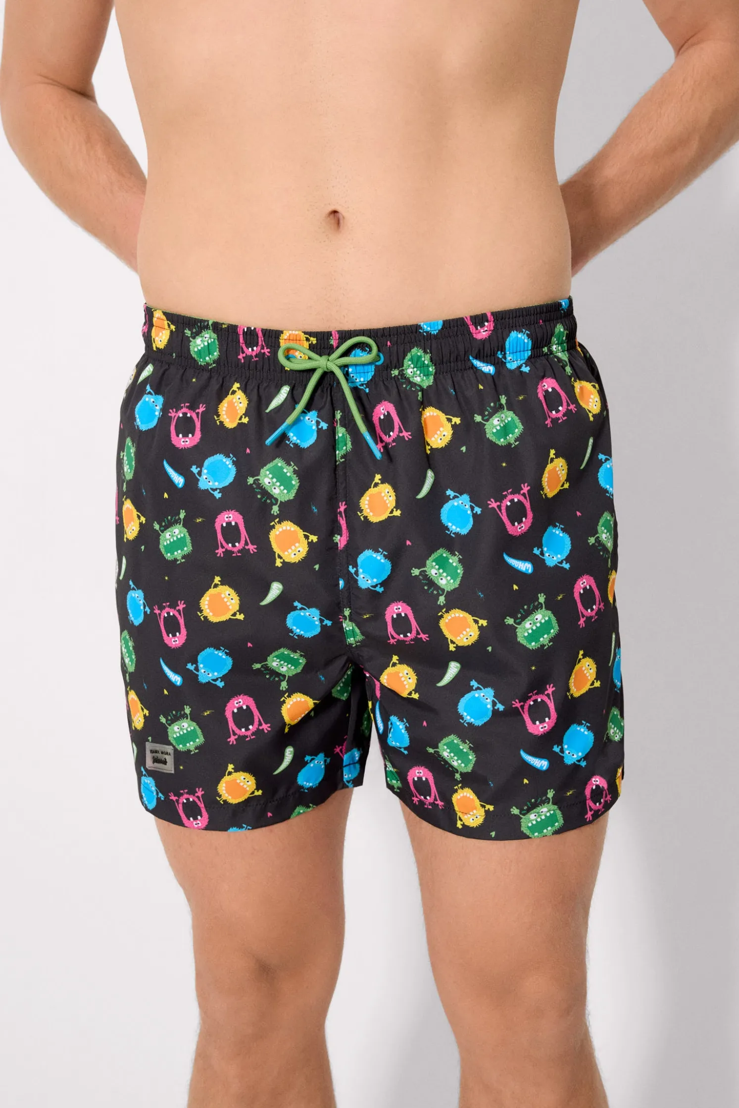 Bañador medio estampado montruos Sockarrats