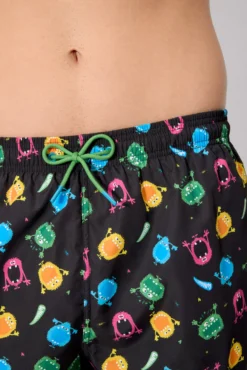 Bañador medio estampado montruos Sockarrats