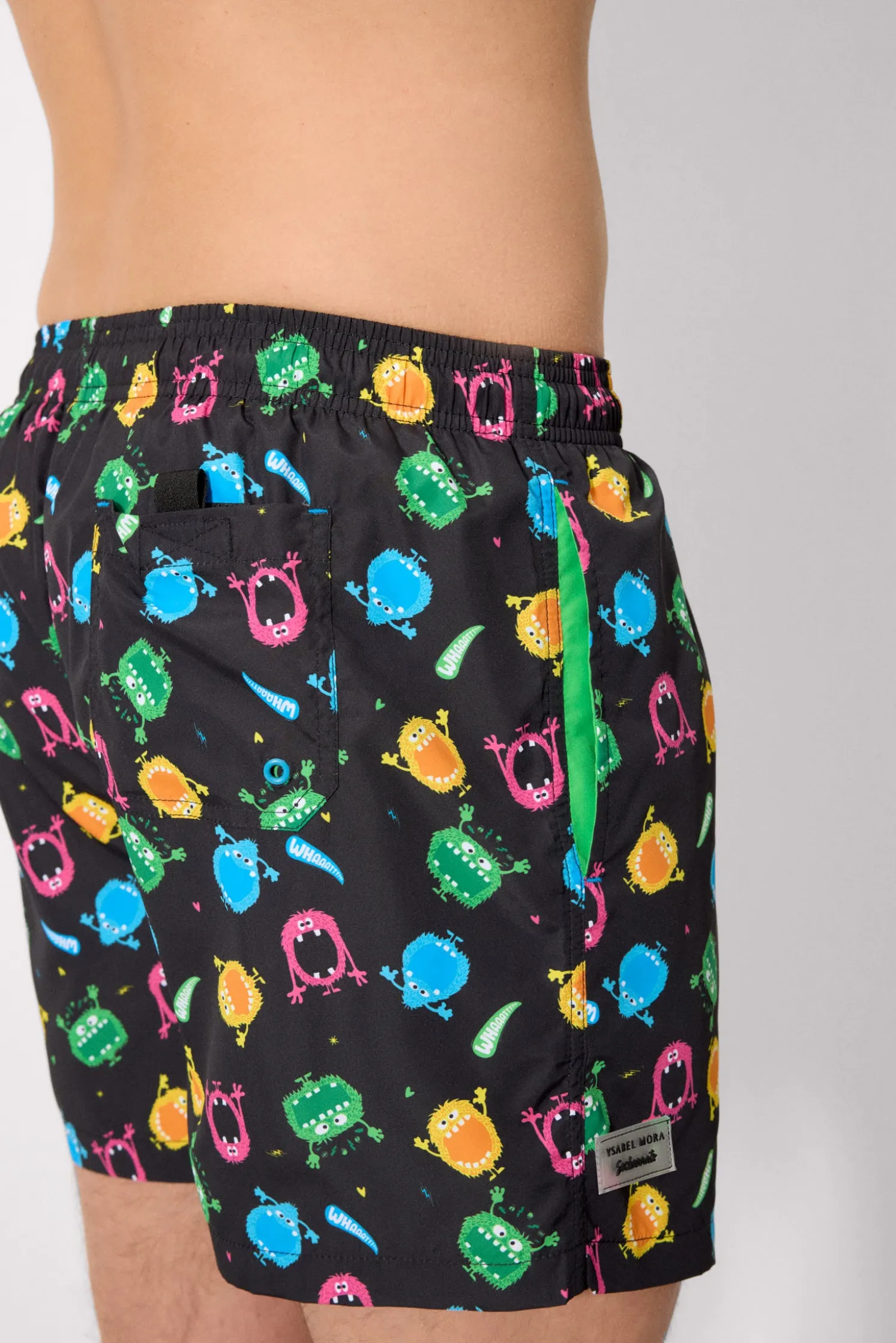 Bañador medio estampado montruos Sockarrats