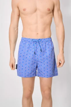 Bañador medio estampado palmeras