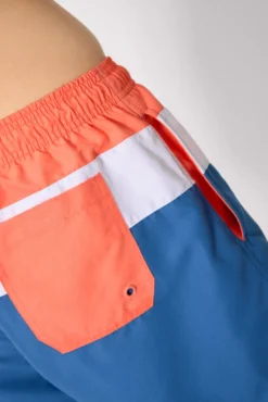 Bañador medio estampado rayas multicolor