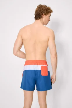 Bañador medio estampado rayas multicolor