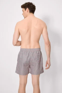Bañador medio estampado étnico multicolor