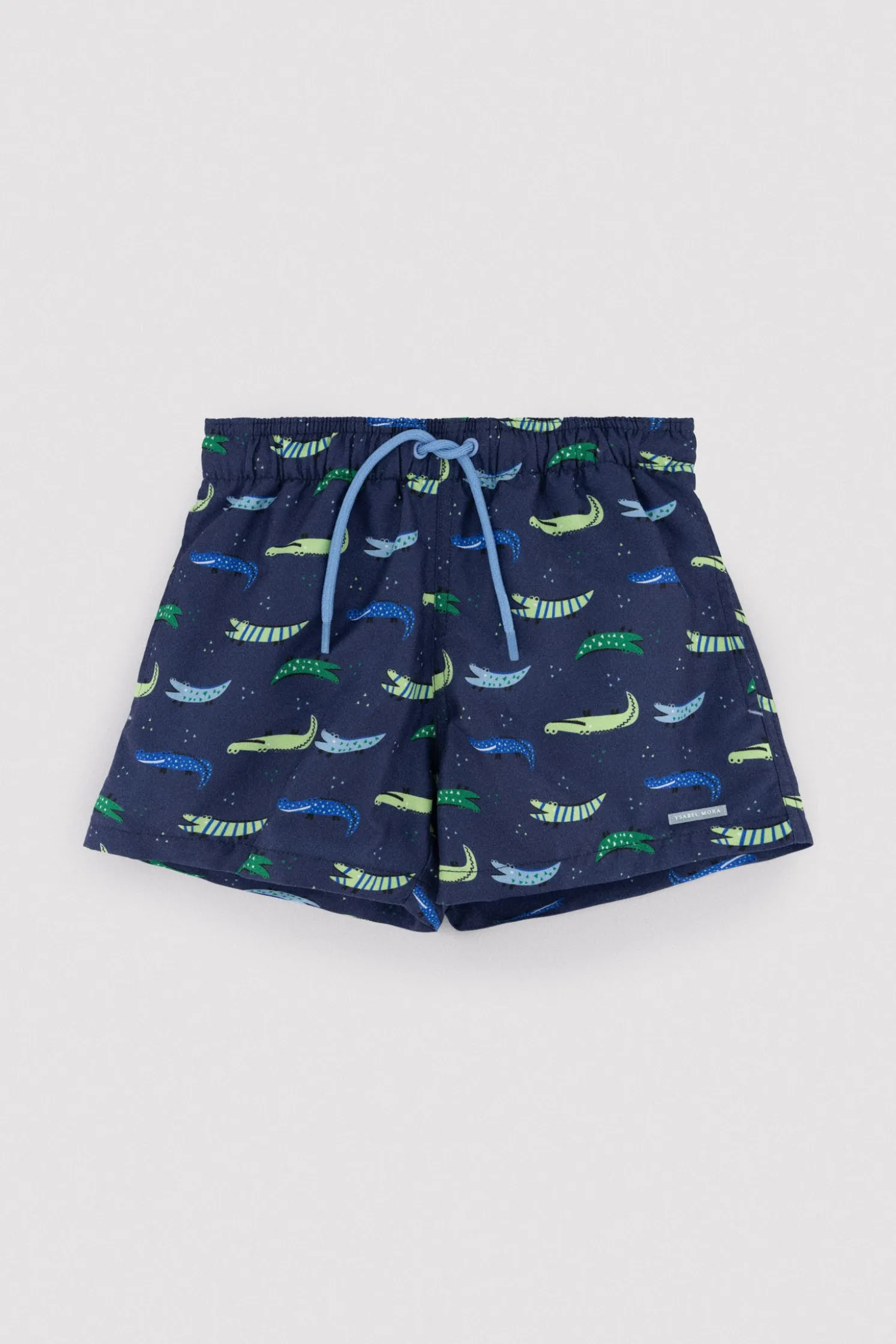 Bañador niño corto estampado cocodrilos multicolor