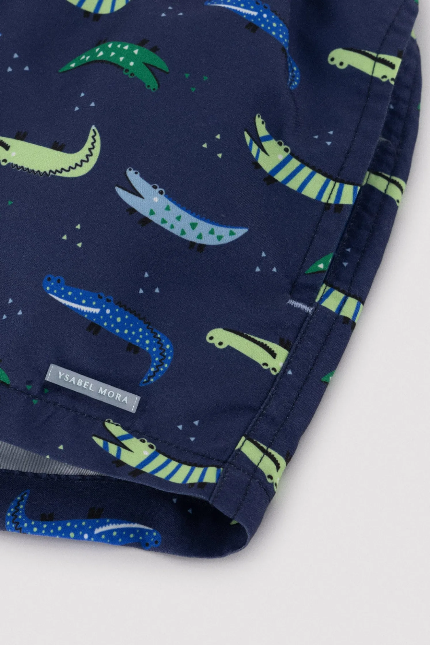Bañador niño corto estampado cocodrilos multicolor