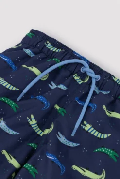 Bañador niño corto estampado cocodrilos multicolor