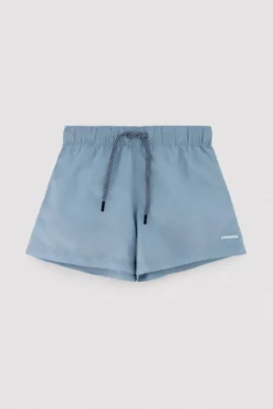 Bañador niño corto liso azul