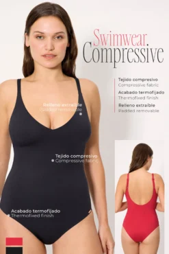 Bañador reductor Compressive rojo copa C