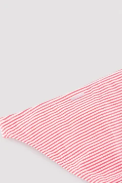Bikini niña bambula detalle triple volante estampado rayas