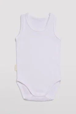 Body bebé básico tirantes anchos blanco