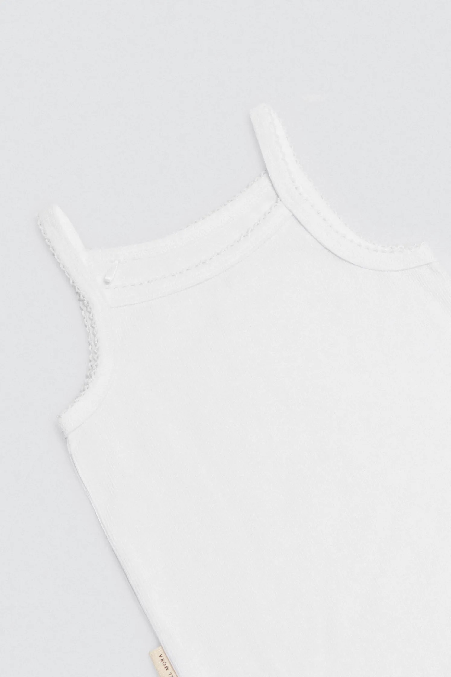 Body bebé básico tirantes finos blanco