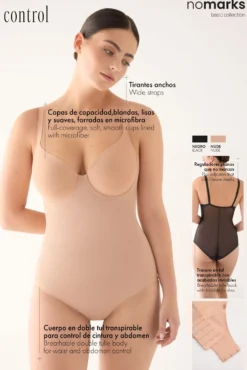 Body nomarks de control con acabados invisibles nude | Paula Echevarría