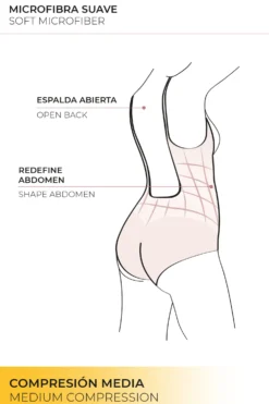 Body reductor con aro espalda abierta nude