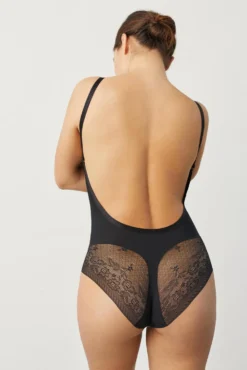 Body reductor con aro espalda abierta negro
