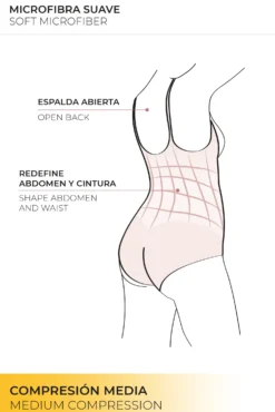 Body-up reductor braga de tul nude