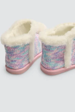 Botas de casa infantil detalles pelo y pompón