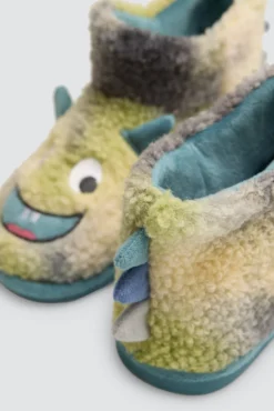 Botas de casa infantiles monstruo con detalles 3D
