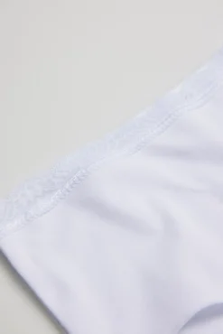 Braga alta algodón blanco