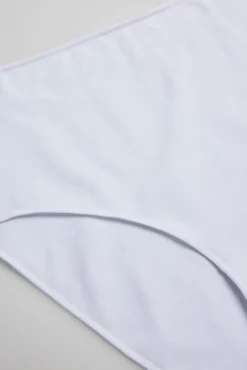 Braga alta básica algodón blanco