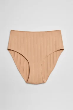 Braga alta canalé nude