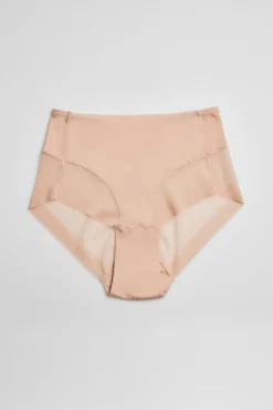 Braga alta de tul nude