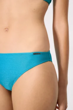 Braga bikini con brillo azul