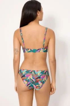 Braga bikini estampado hojas
