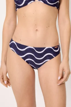 Braga bikini estampado ondas marino